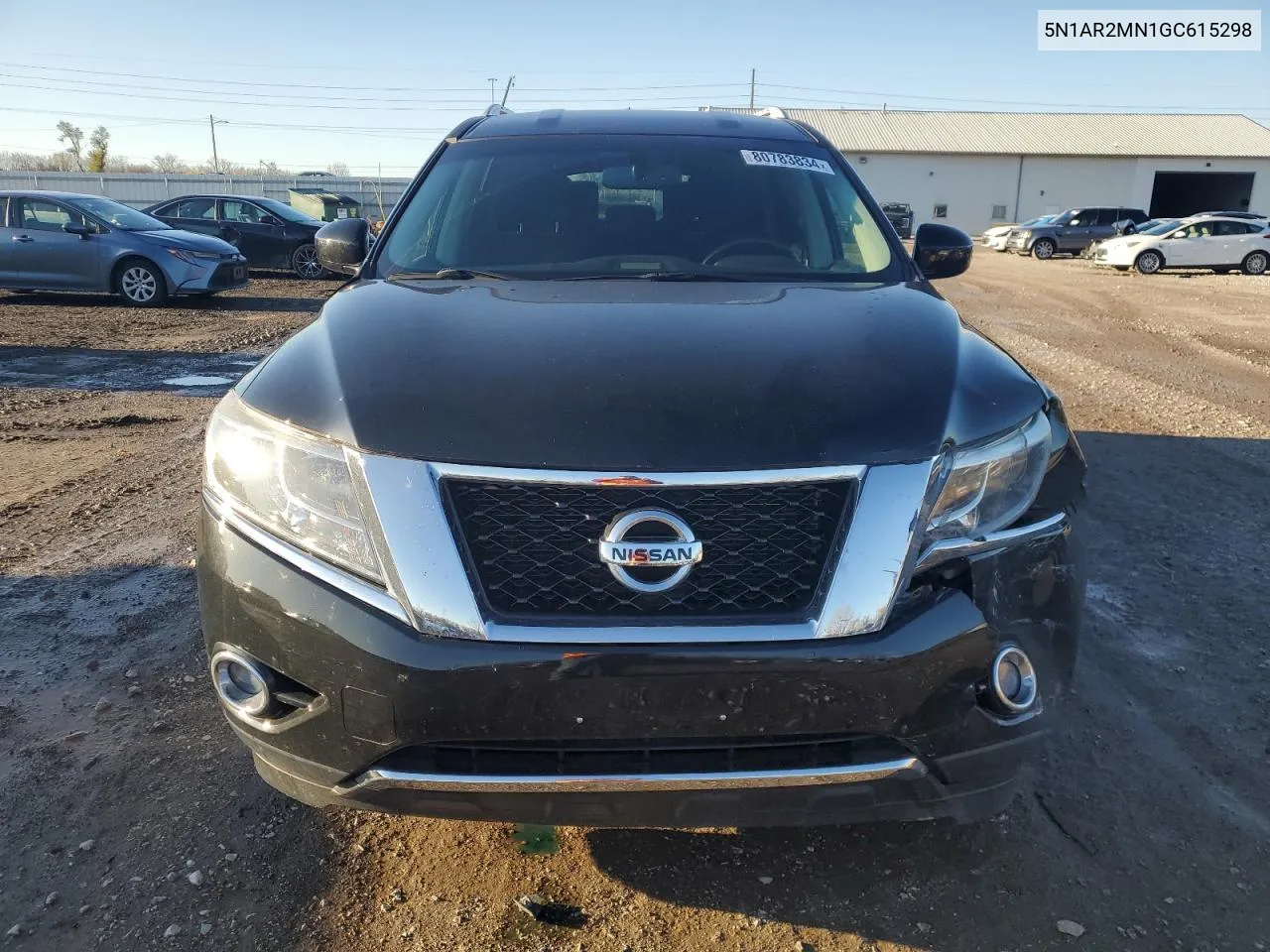 2016 Nissan Pathfinder S VIN: 5N1AR2MN1GC615298 Lot: 80783834