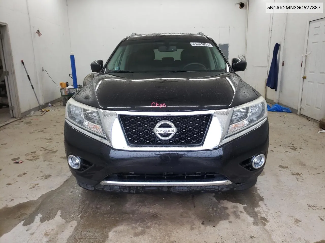 2016 Nissan Pathfinder S VIN: 5N1AR2MN3GC627887 Lot: 81081834