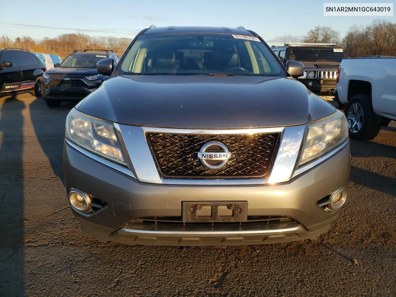 2016 Nissan Pathfinder S VIN: 5N1AR2MN1GC643019 Lot: 81196794