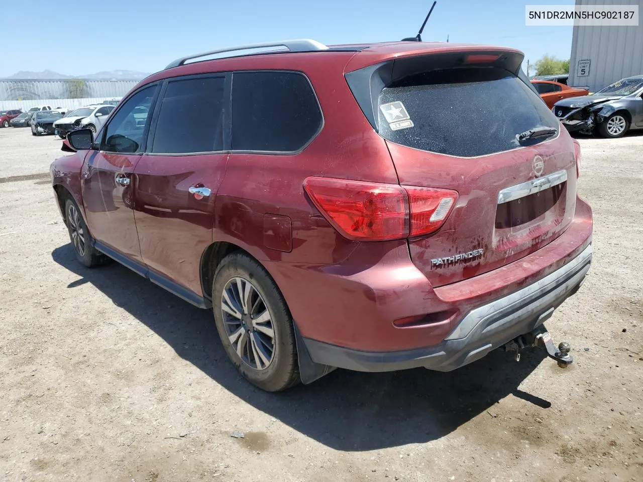 2017 Nissan Pathfinder S VIN: 5N1DR2MN5HC902187 Lot: 53896184