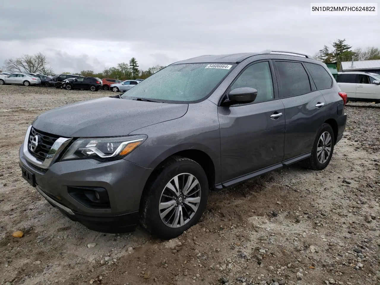 2017 Nissan Pathfinder S VIN: 5N1DR2MM7HC624822 Lot: 54686664