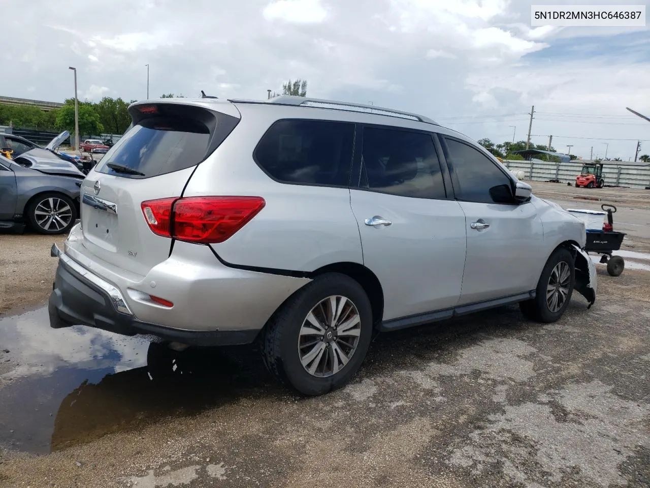 2017 Nissan Pathfinder S VIN: 5N1DR2MN3HC646387 Lot: 58321924