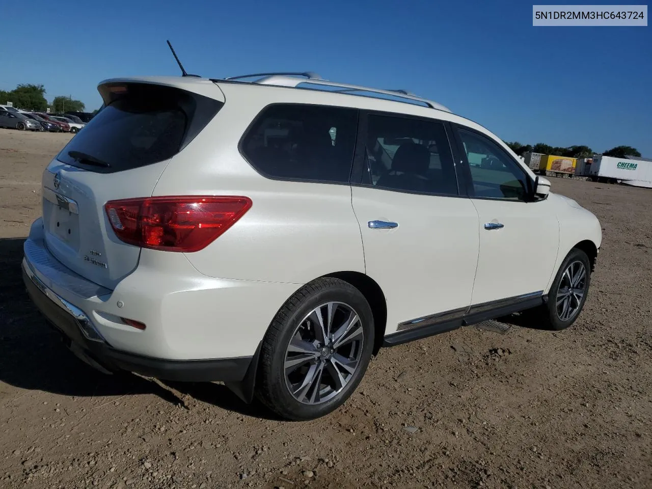 2017 Nissan Pathfinder S VIN: 5N1DR2MM3HC643724 Lot: 59279894