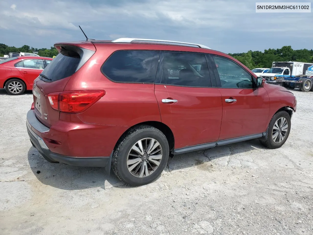 2017 Nissan Pathfinder S VIN: 5N1DR2MM3HC611002 Lot: 62097324