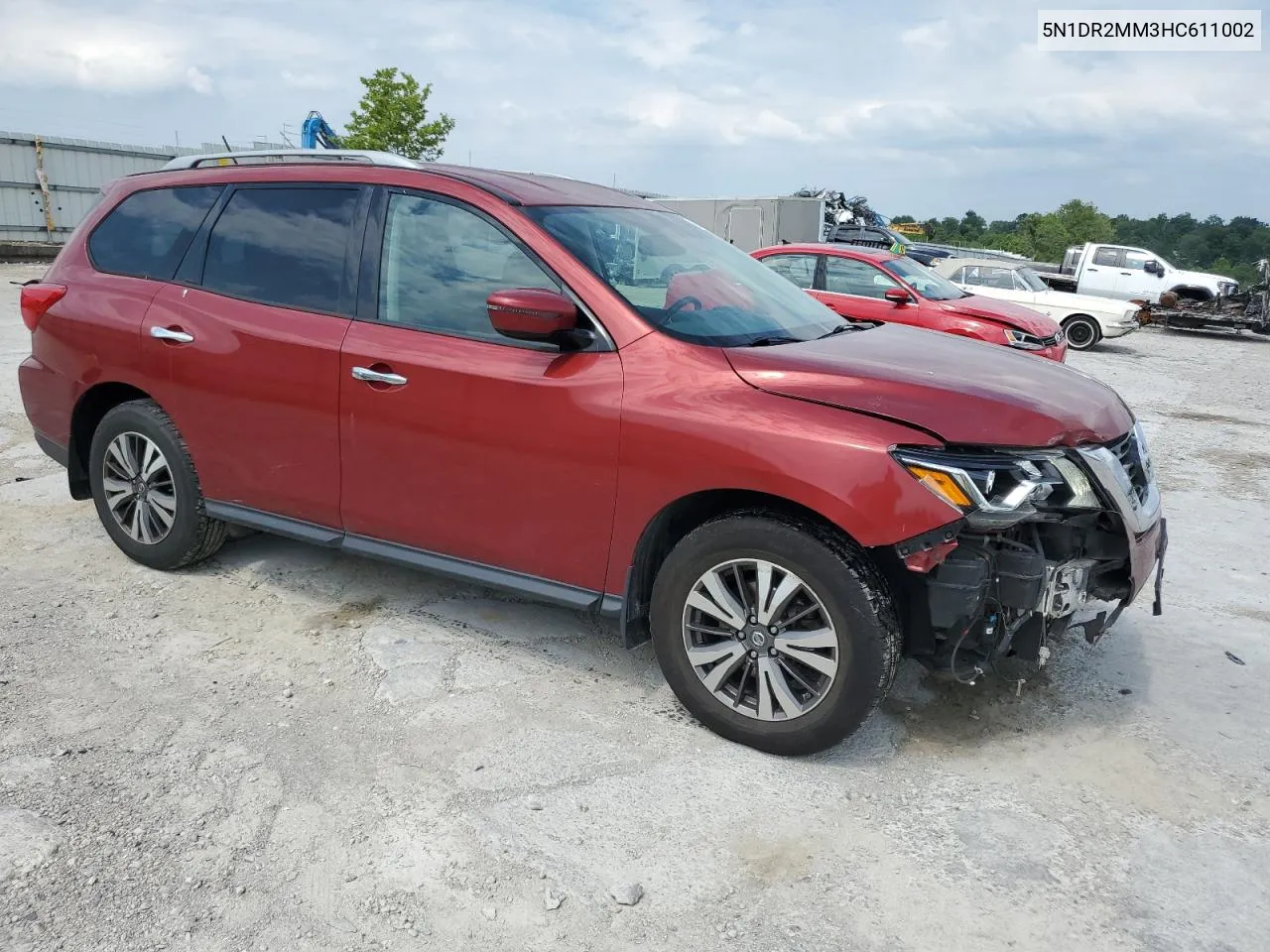 2017 Nissan Pathfinder S VIN: 5N1DR2MM3HC611002 Lot: 62097324