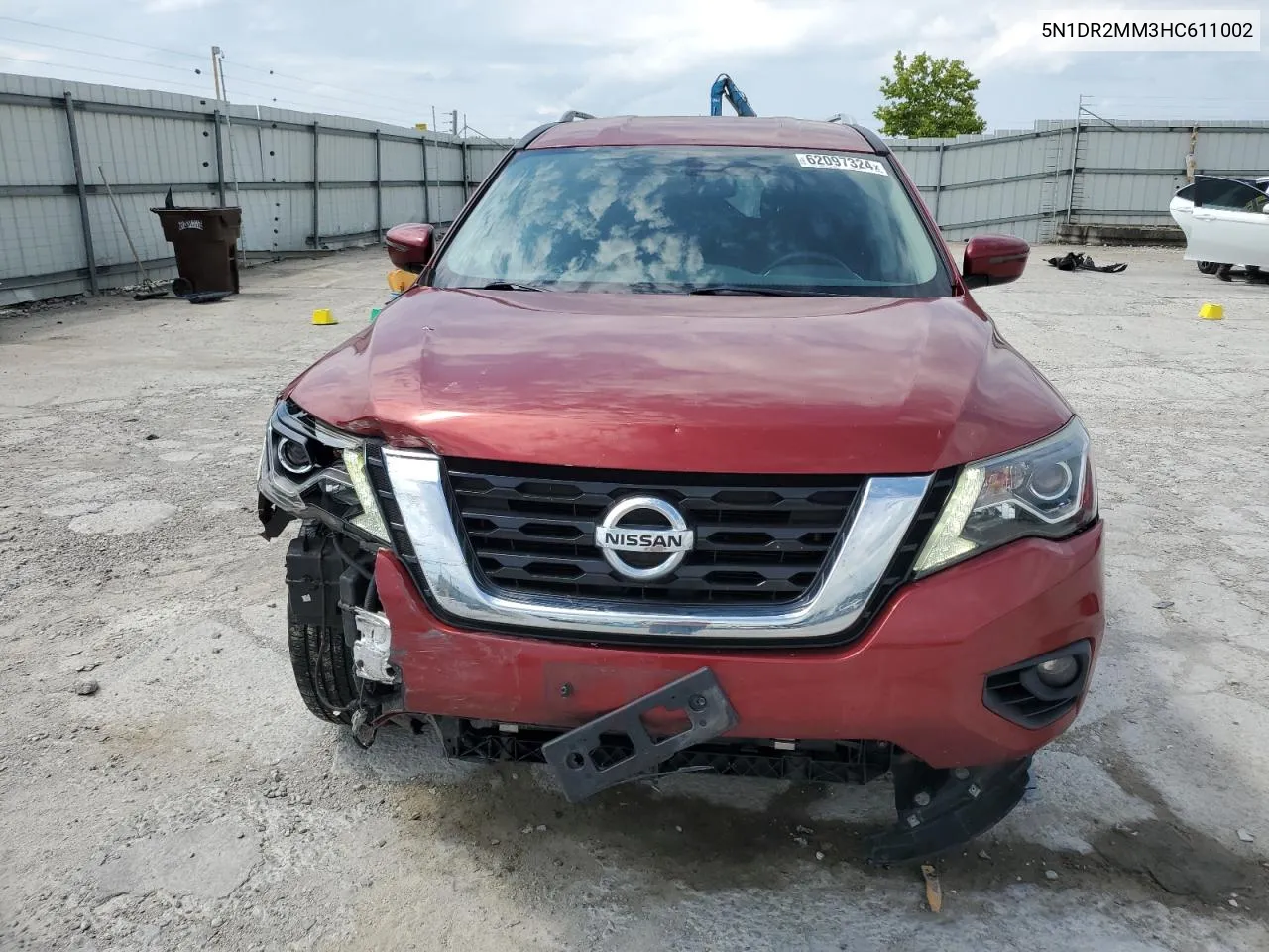 2017 Nissan Pathfinder S VIN: 5N1DR2MM3HC611002 Lot: 62097324