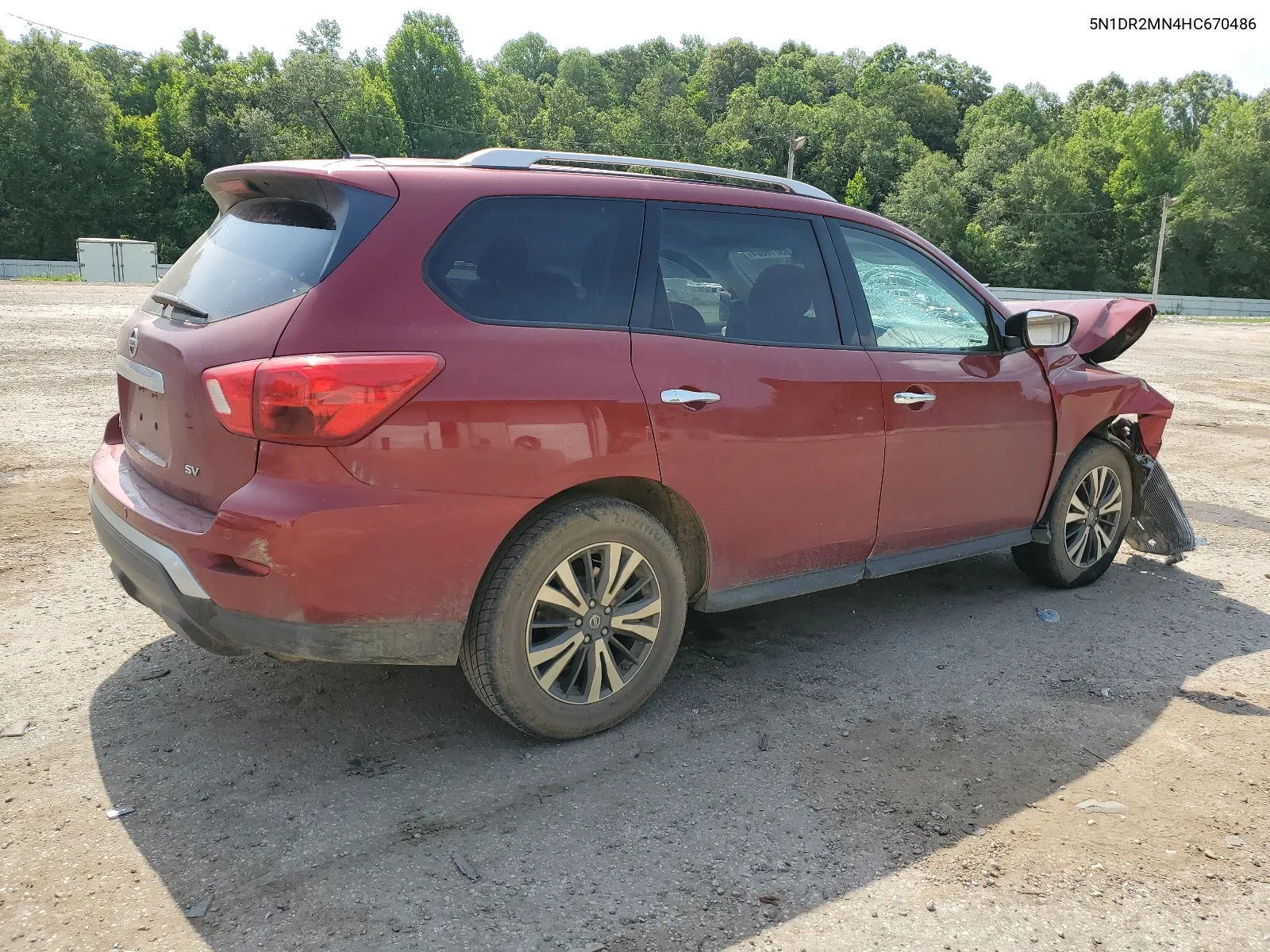 2017 Nissan Pathfinder S VIN: 5N1DR2MN4HC670486 Lot: 63216004