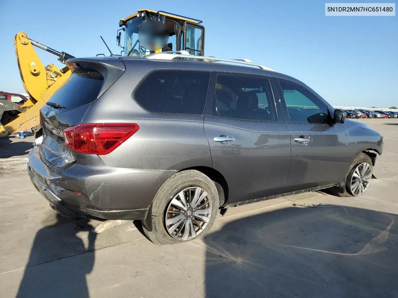 2017 Nissan Pathfinder S VIN: 5N1DR2MN7HC651480 Lot: 63893114