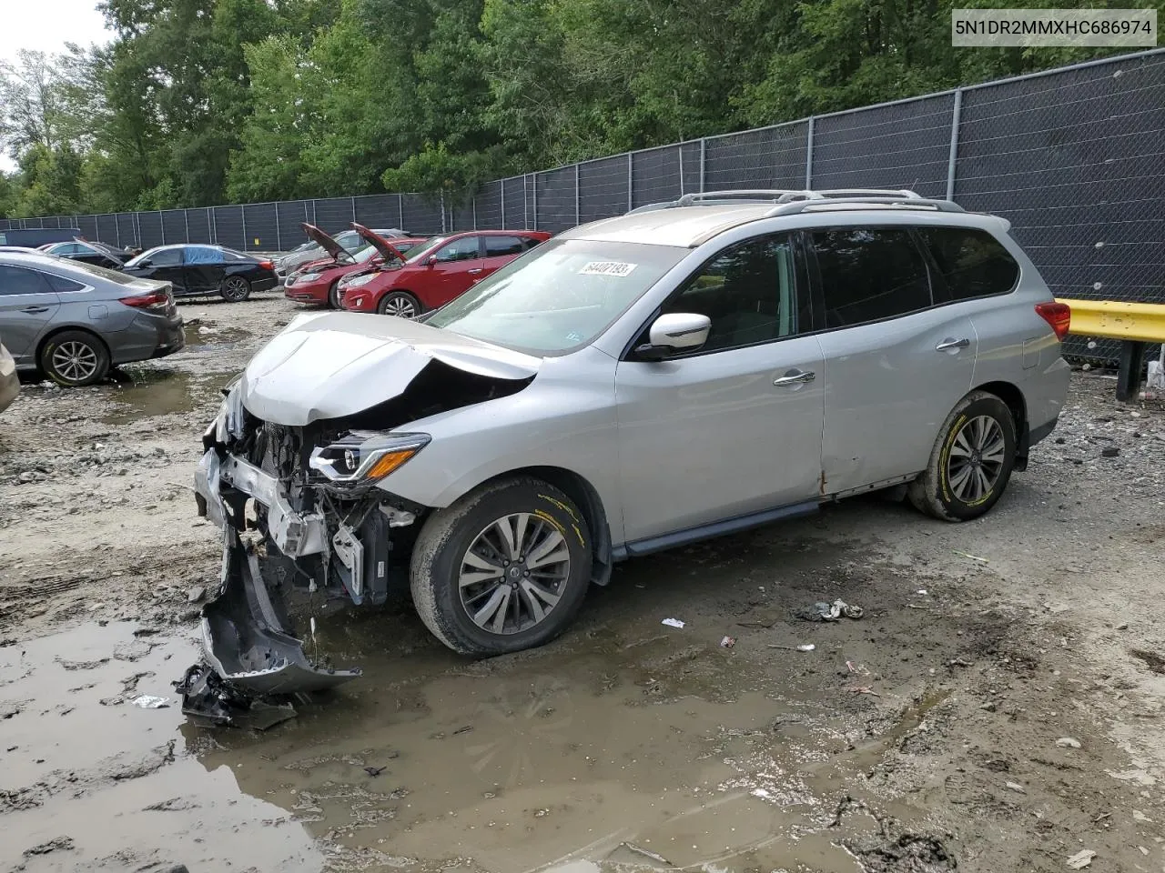 2017 Nissan Pathfinder S VIN: 5N1DR2MMXHC686974 Lot: 64407193