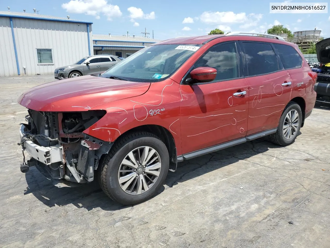 2017 Nissan Pathfinder S VIN: 5N1DR2MN8HC616527 Lot: 65087374