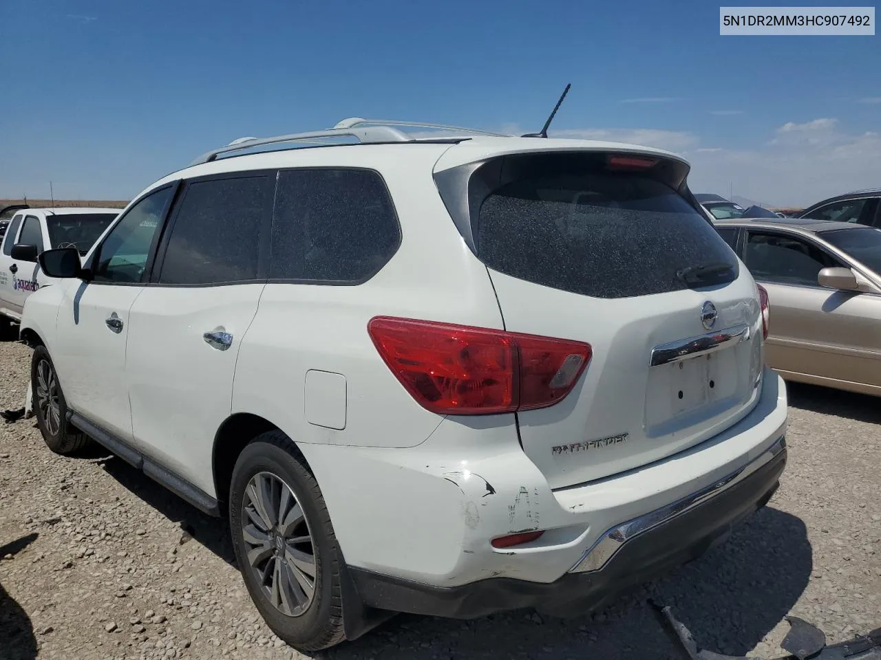 2017 Nissan Pathfinder S VIN: 5N1DR2MM3HC907492 Lot: 66032384