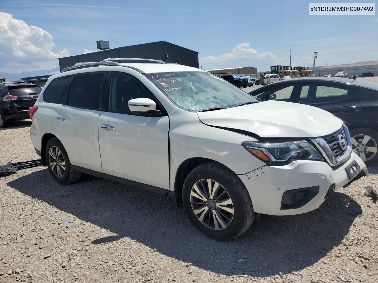 2017 Nissan Pathfinder S VIN: 5N1DR2MM3HC907492 Lot: 66032384