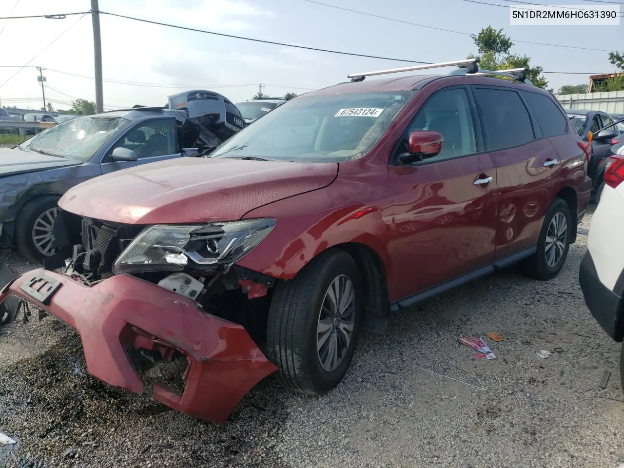 2017 Nissan Pathfinder S VIN: 5N1DR2MM6HC631390 Lot: 67543124