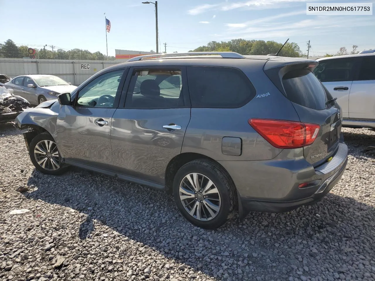 2017 Nissan Pathfinder S VIN: 5N1DR2MN0HC617753 Lot: 70132804