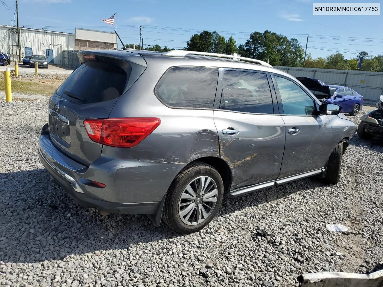 2017 Nissan Pathfinder S VIN: 5N1DR2MN0HC617753 Lot: 70132804