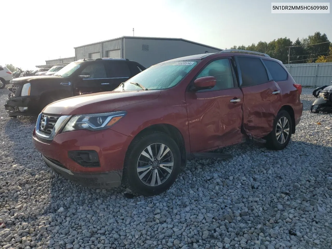 2017 Nissan Pathfinder S VIN: 5N1DR2MM5HC609980 Lot: 70520514