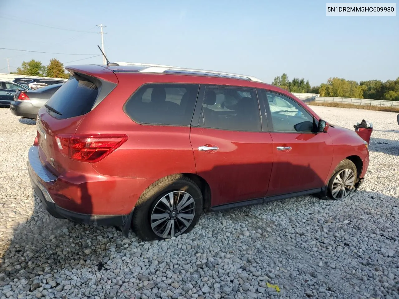 2017 Nissan Pathfinder S VIN: 5N1DR2MM5HC609980 Lot: 70520514