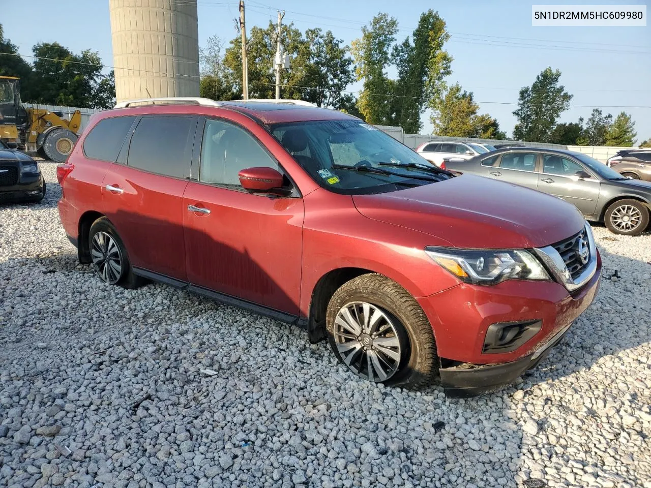 2017 Nissan Pathfinder S VIN: 5N1DR2MM5HC609980 Lot: 70520514