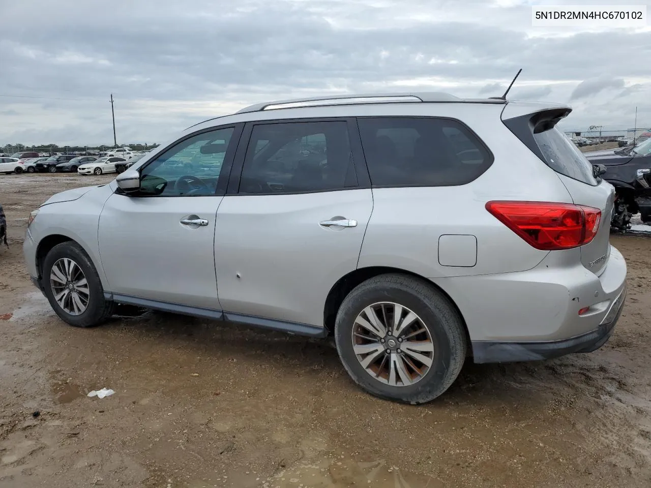 2017 Nissan Pathfinder S VIN: 5N1DR2MN4HC670102 Lot: 70538834