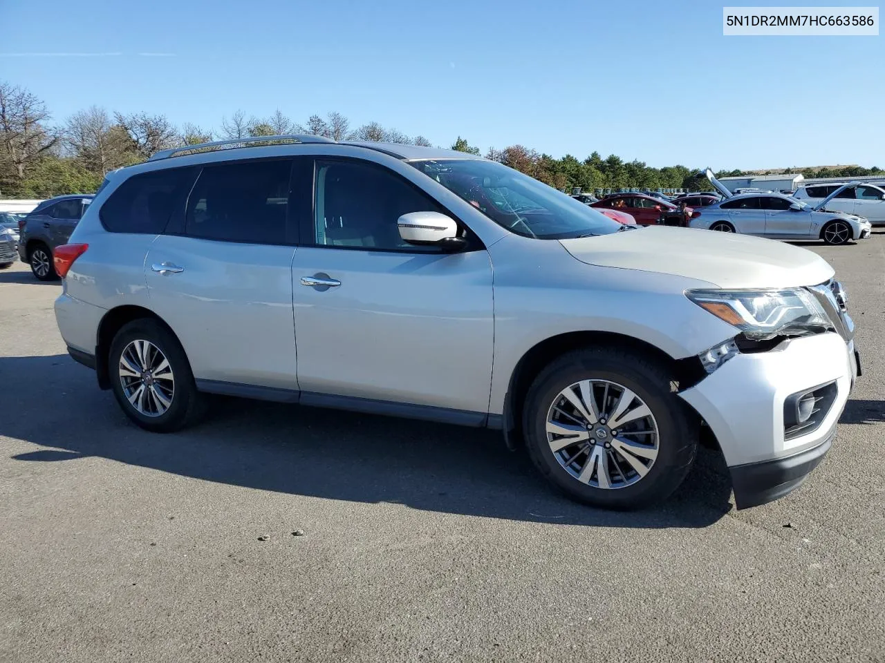 2017 Nissan Pathfinder S VIN: 5N1DR2MM7HC663586 Lot: 71039374