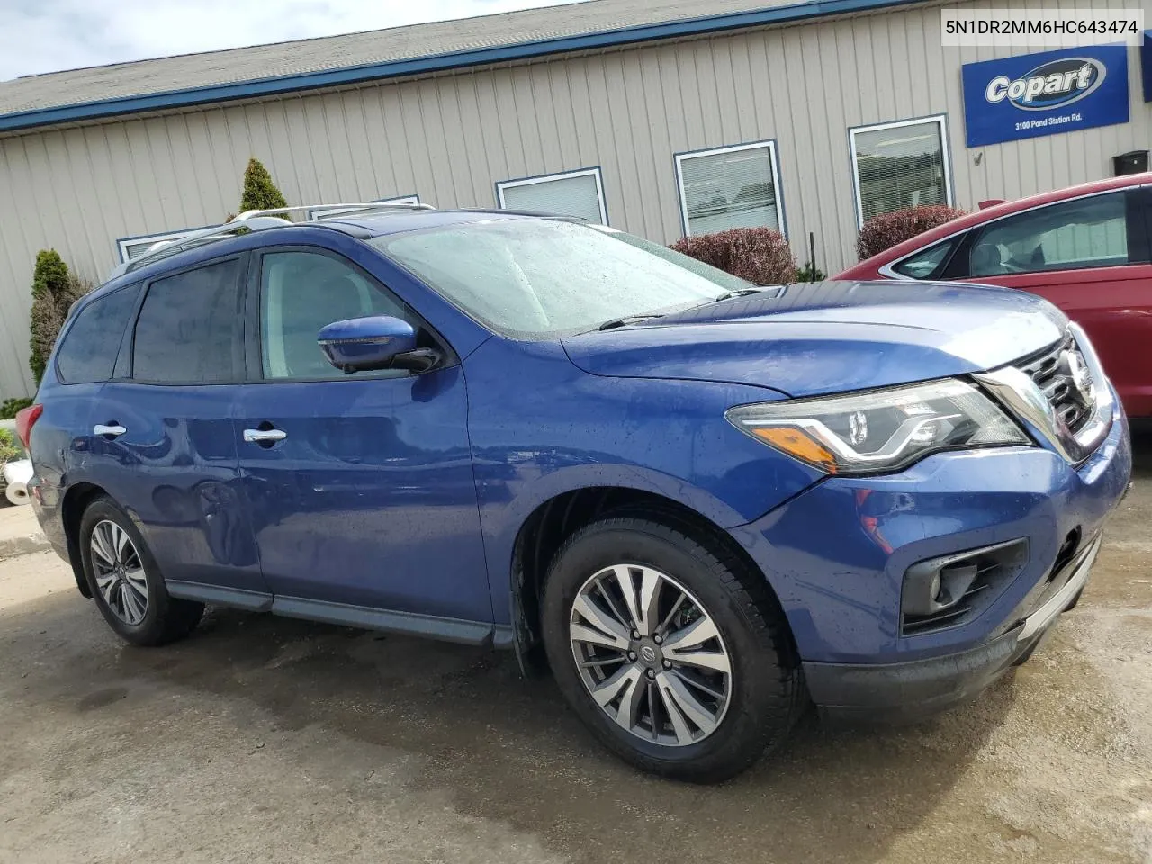 2017 Nissan Pathfinder S VIN: 5N1DR2MM6HC643474 Lot: 71776134