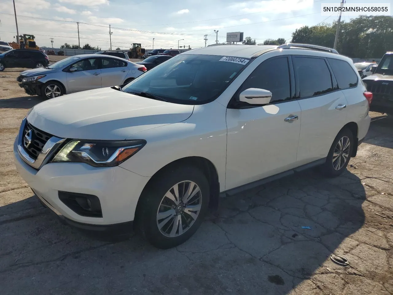 2017 Nissan Pathfinder S VIN: 5N1DR2MN5HC658055 Lot: 72060754