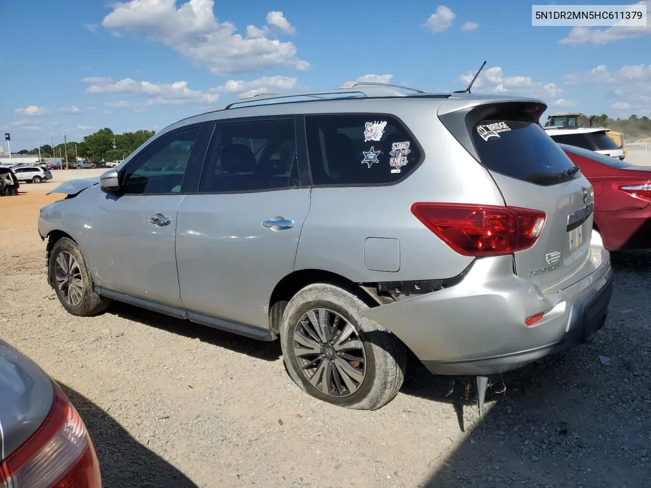 2017 Nissan Pathfinder S VIN: 5N1DR2MN5HC611379 Lot: 72229184