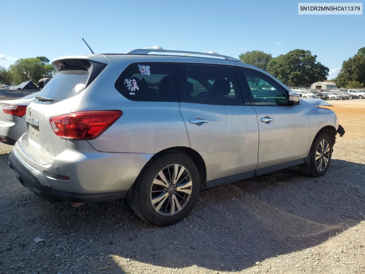 2017 Nissan Pathfinder S VIN: 5N1DR2MN5HC611379 Lot: 72229184