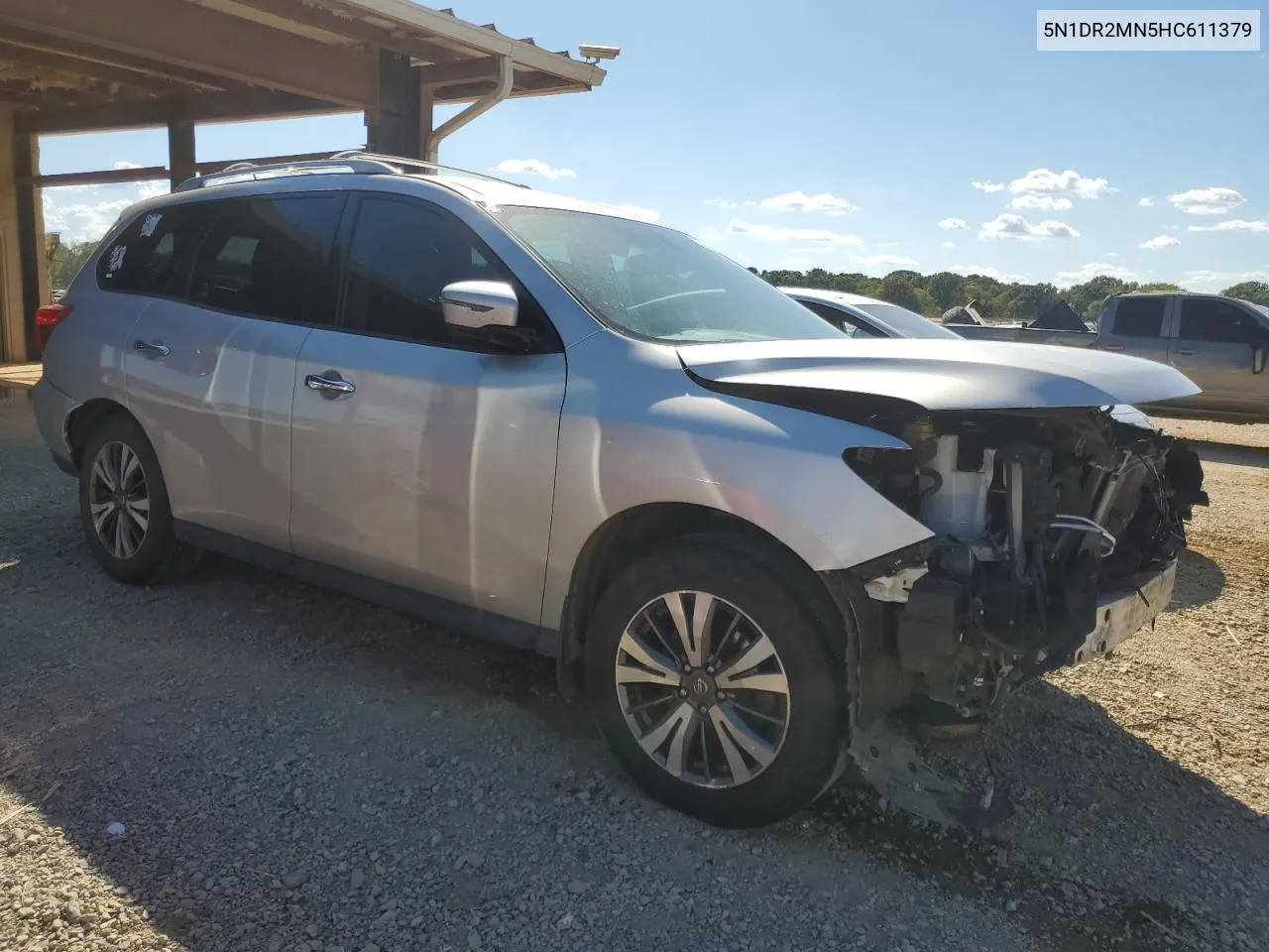 2017 Nissan Pathfinder S VIN: 5N1DR2MN5HC611379 Lot: 72229184