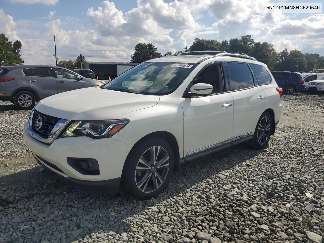 2017 Nissan Pathfinder S VIN: 5N1DR2MN3HC629640 Lot: 72241974