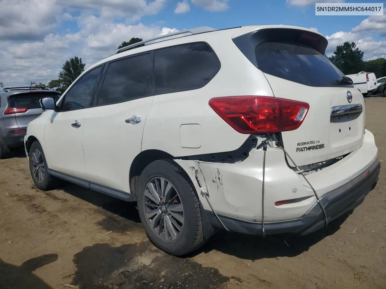 2017 Nissan Pathfinder S VIN: 5N1DR2MM5HC644017 Lot: 72607594