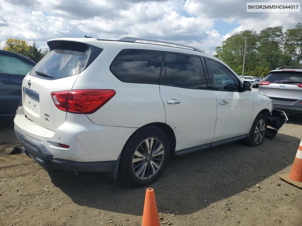 2017 Nissan Pathfinder S VIN: 5N1DR2MM5HC644017 Lot: 72607594