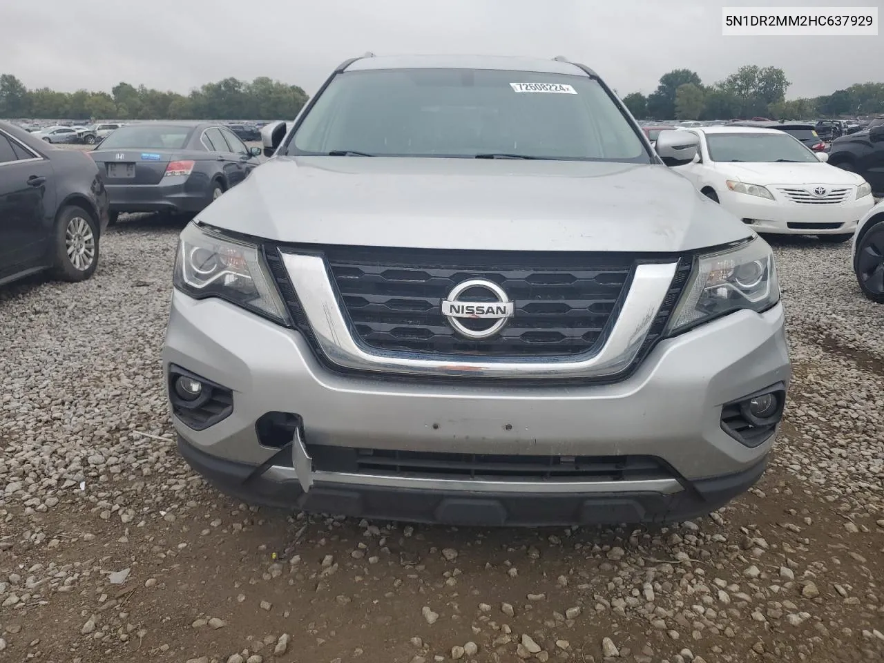 2017 Nissan Pathfinder S VIN: 5N1DR2MM2HC637929 Lot: 72608224