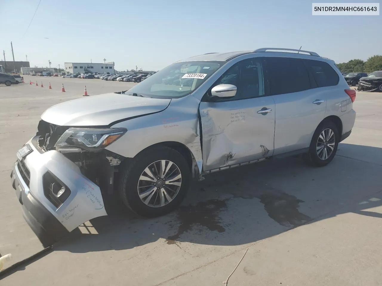 2017 Nissan Pathfinder S VIN: 5N1DR2MN4HC661643 Lot: 73320194