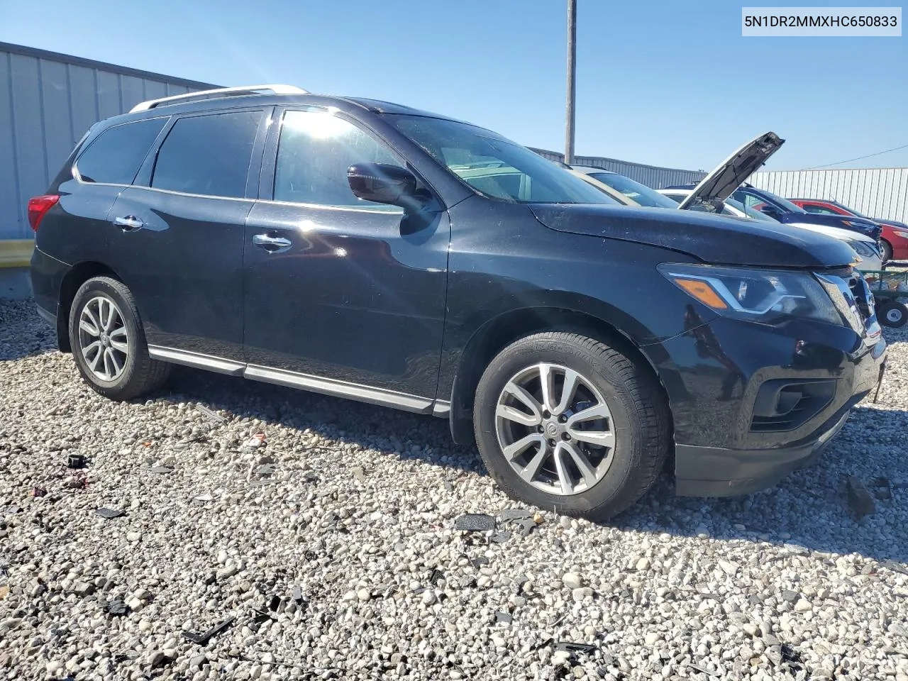 2017 Nissan Pathfinder S VIN: 5N1DR2MMXHC650833 Lot: 73329074