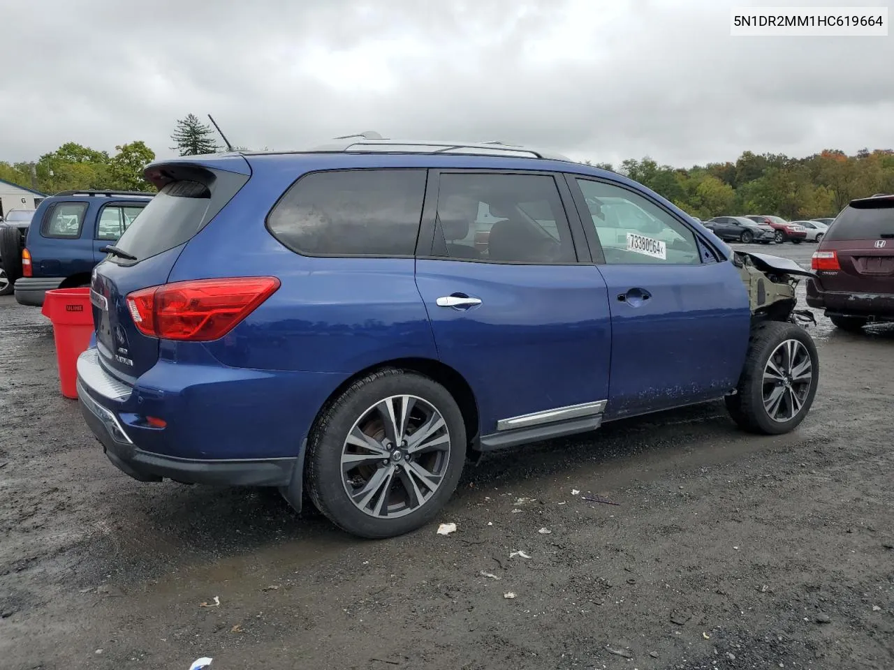 2017 Nissan Pathfinder S VIN: 5N1DR2MM1HC619664 Lot: 73380064