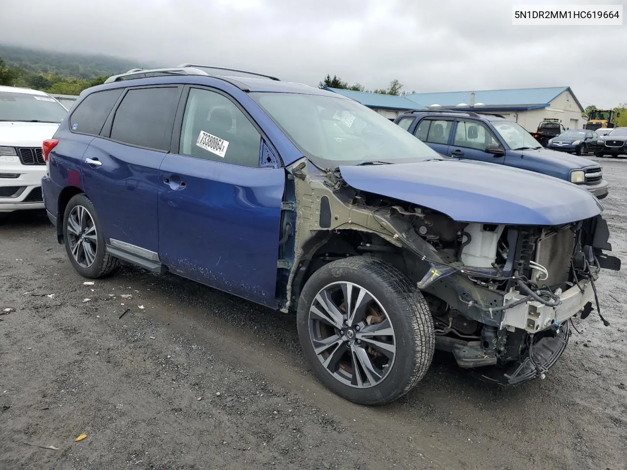 2017 Nissan Pathfinder S VIN: 5N1DR2MM1HC619664 Lot: 73380064