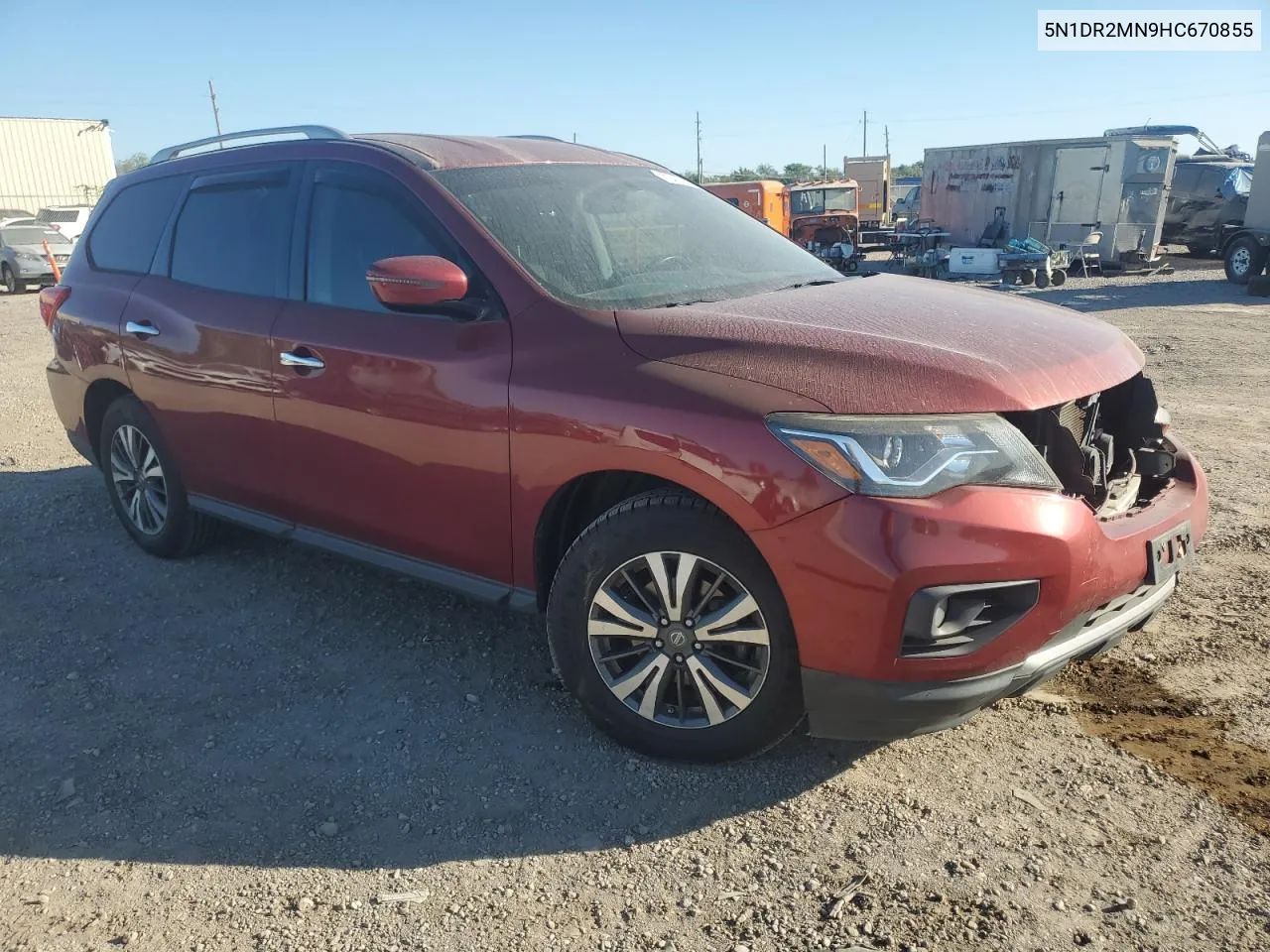 2017 Nissan Pathfinder S VIN: 5N1DR2MN9HC670855 Lot: 73407034