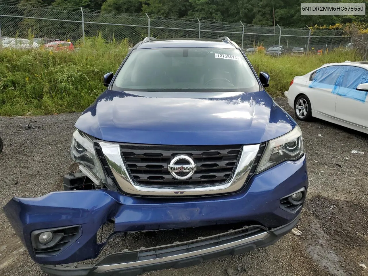 2017 Nissan Pathfinder S VIN: 5N1DR2MM6HC678550 Lot: 73758514