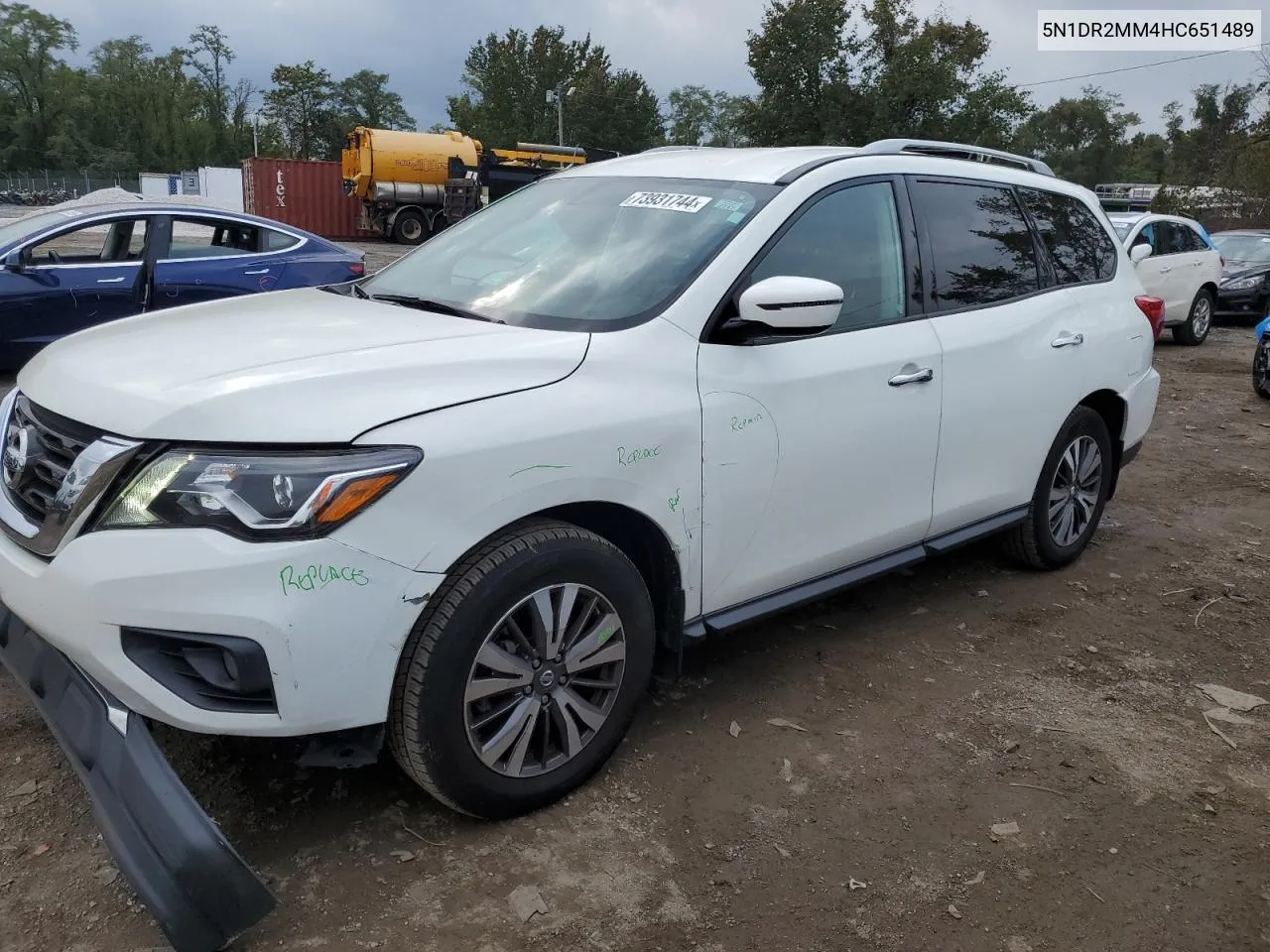 2017 Nissan Pathfinder S VIN: 5N1DR2MM4HC651489 Lot: 73931744