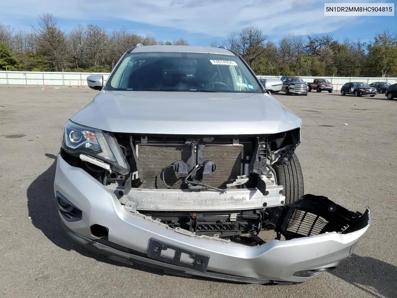 2017 Nissan Pathfinder S VIN: 5N1DR2MM8HC904815 Lot: 74074934