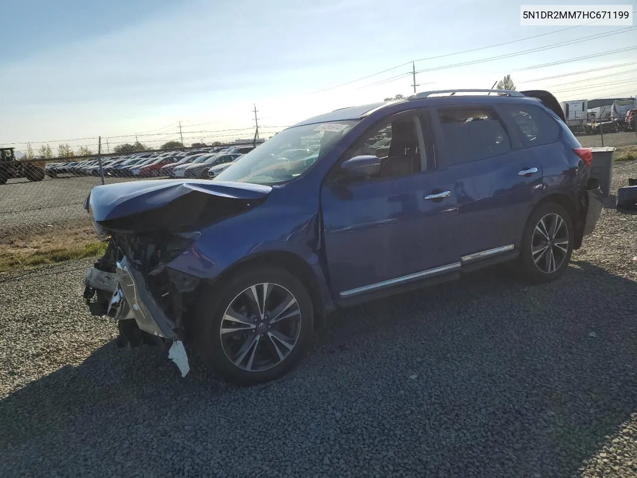 2017 Nissan Pathfinder S VIN: 5N1DR2MM7HC671199 Lot: 74286914