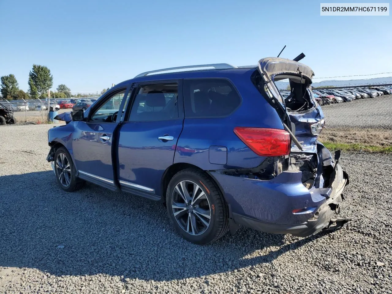 2017 Nissan Pathfinder S VIN: 5N1DR2MM7HC671199 Lot: 74286914