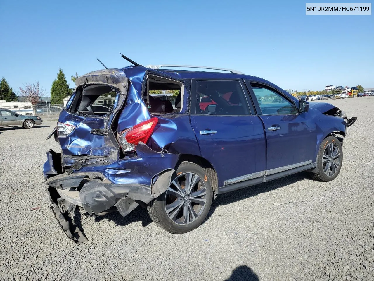 2017 Nissan Pathfinder S VIN: 5N1DR2MM7HC671199 Lot: 74286914