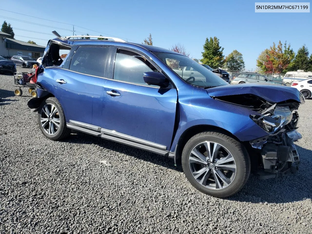 2017 Nissan Pathfinder S VIN: 5N1DR2MM7HC671199 Lot: 74286914