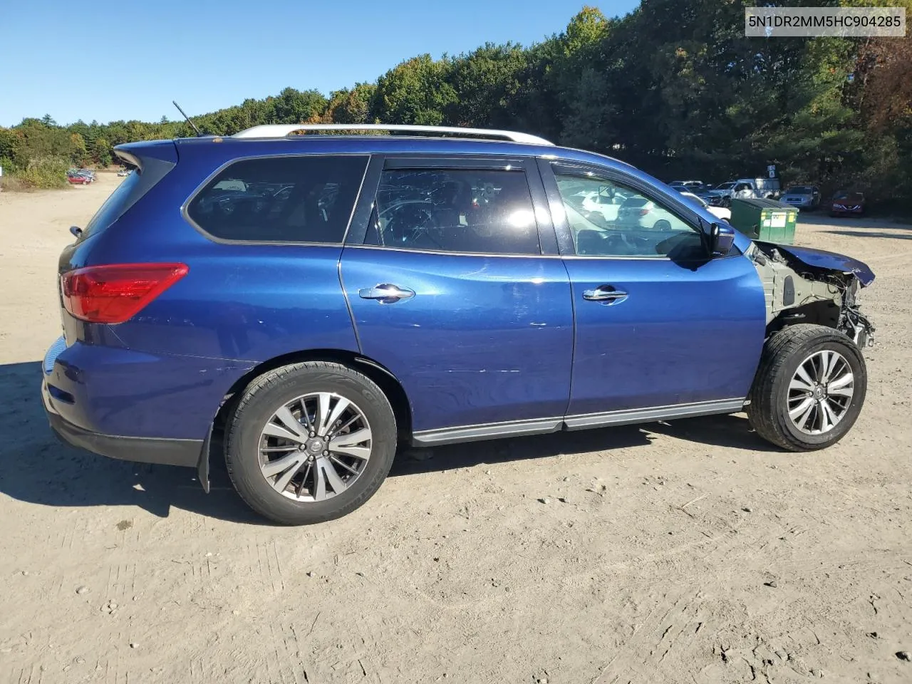 2017 Nissan Pathfinder S VIN: 5N1DR2MM5HC904285 Lot: 74521404