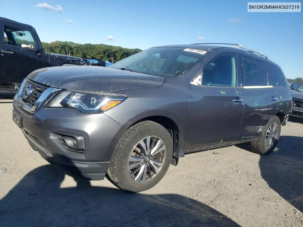 2017 Nissan Pathfinder S VIN: 5N1DR2MM4HC637219 Lot: 74877884