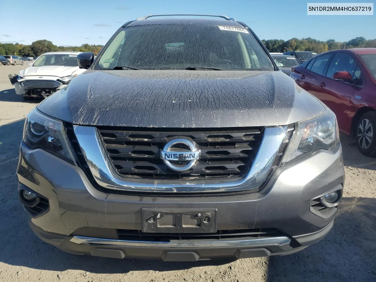 2017 Nissan Pathfinder S VIN: 5N1DR2MM4HC637219 Lot: 74877884