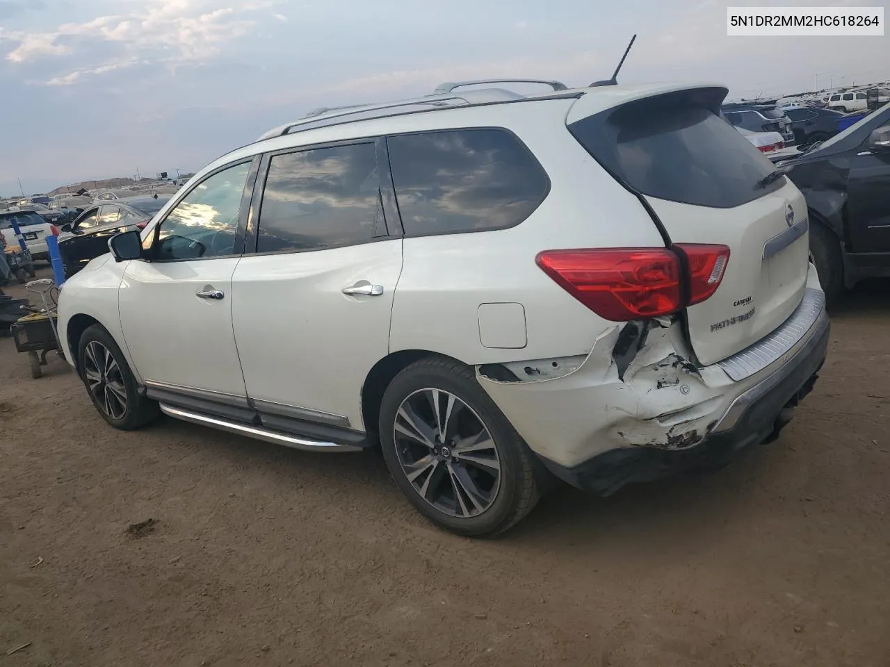 2017 Nissan Pathfinder S VIN: 5N1DR2MM2HC618264 Lot: 75064854