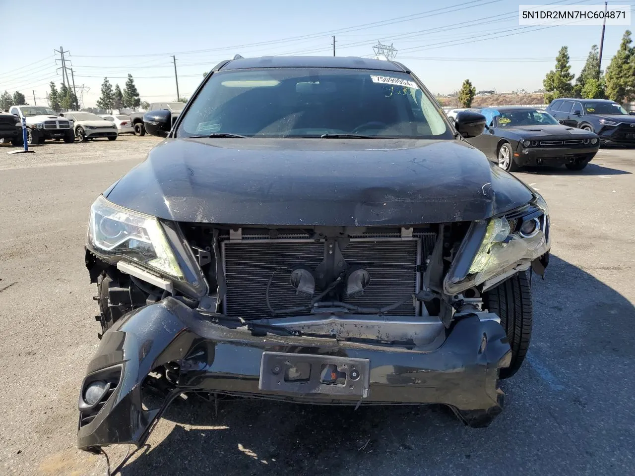 2017 Nissan Pathfinder S VIN: 5N1DR2MN7HC604871 Lot: 75099954